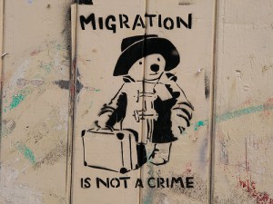 Banksy Migration Is Not a Crime Stencil | Reusable Wall Decor Stencil |  Spray Paint Art Stencil | Graffiti Stencils | Personalized Gifts